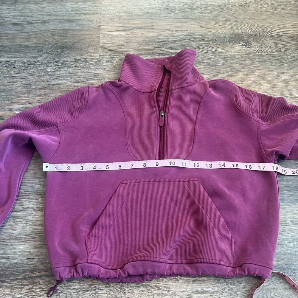 Lululemon Brushed Softstreme Ribbed Half Zip Deep Luxe Size 0 (XS) Buttery Soft - Picture 11 of 12